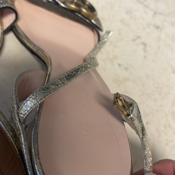 Gucci GG metallic marmont sandal size 38.5 - Picture 8 of 8